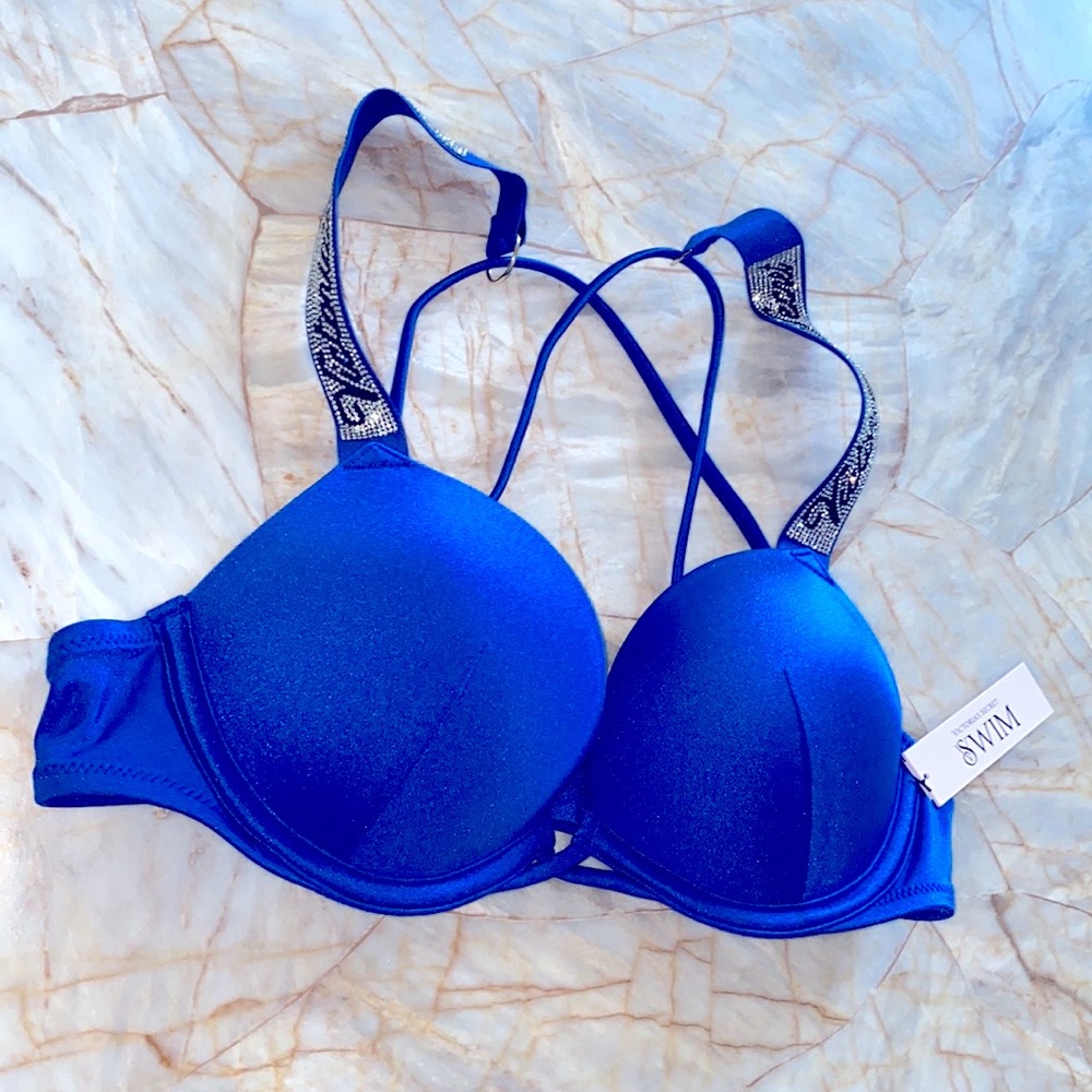 2 Pc Set 32B + Small Victoria's Secret  BOMBSHELL BIKINI Small Bottoms Set - Picture 10 of 13